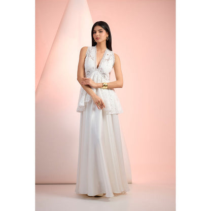 MANDIRA WIRK White Maxi Dress