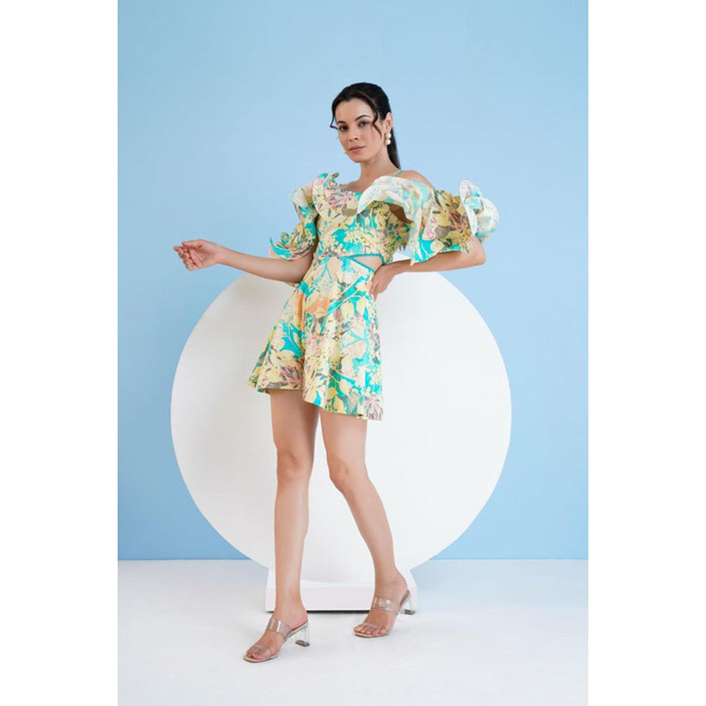 MANDIRA WIRK Pastoral Mist Playsuit