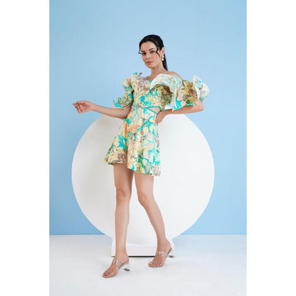 MANDIRA WIRK Pastoral Mist Playsuit