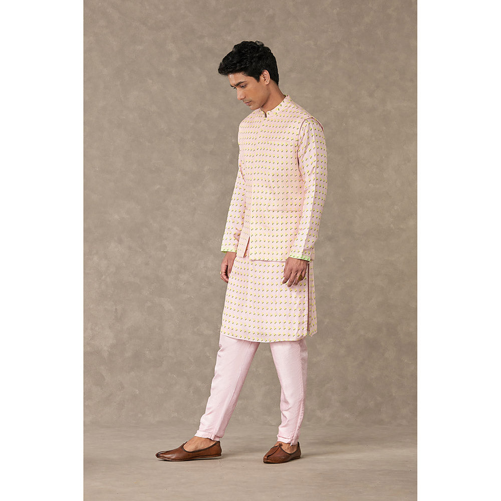 Masaba Barfi Pink Wallflower Nehru Jacket