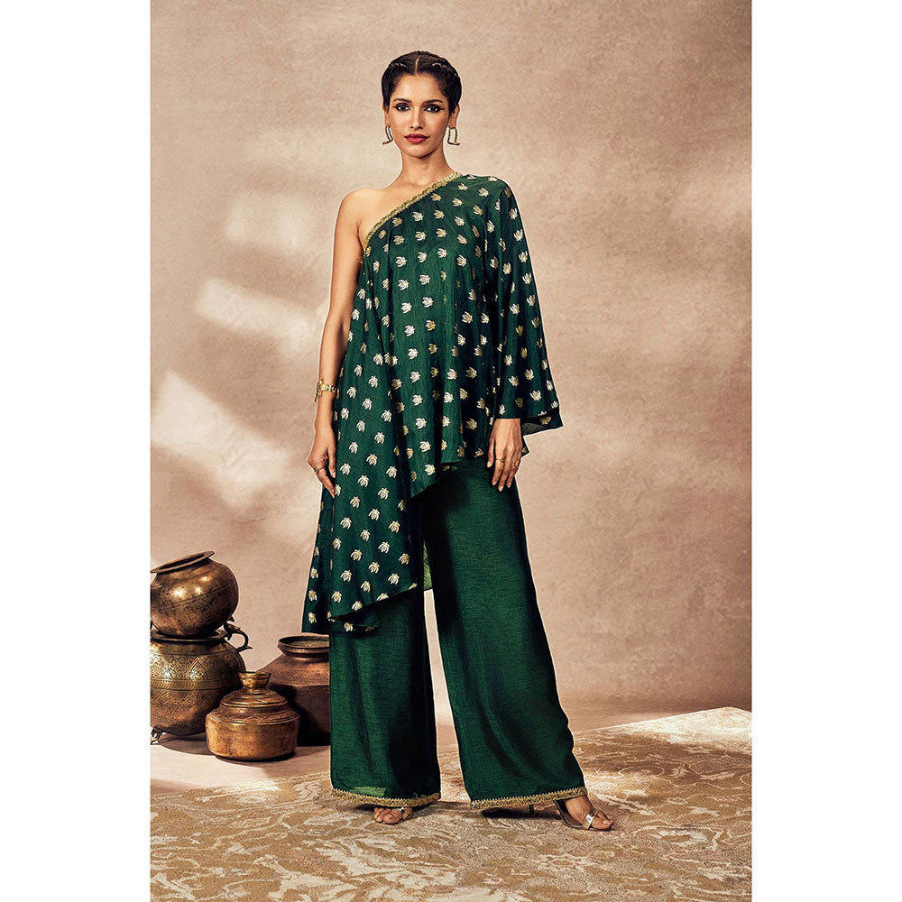 Masaba Green Palms cape Tunic with Palazzo (Set of 2)