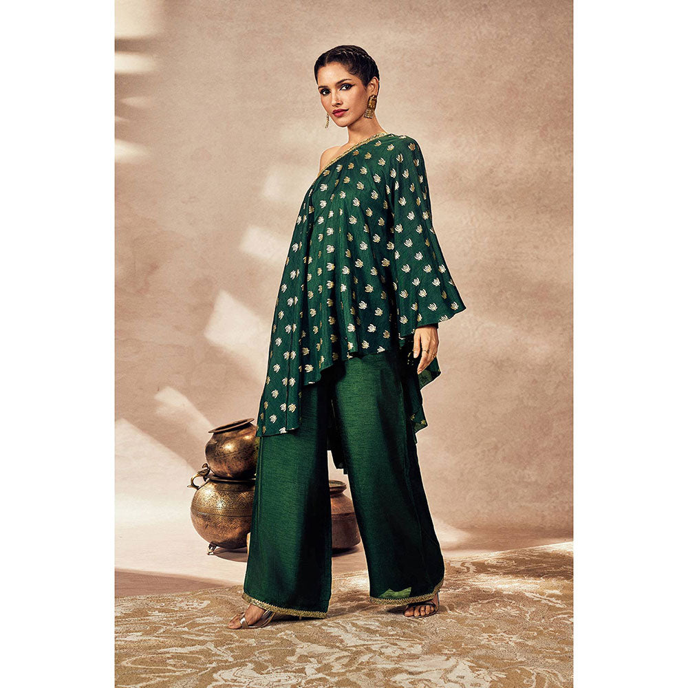 Masaba Green Palms cape Tunic with Palazzo (Set of 2)