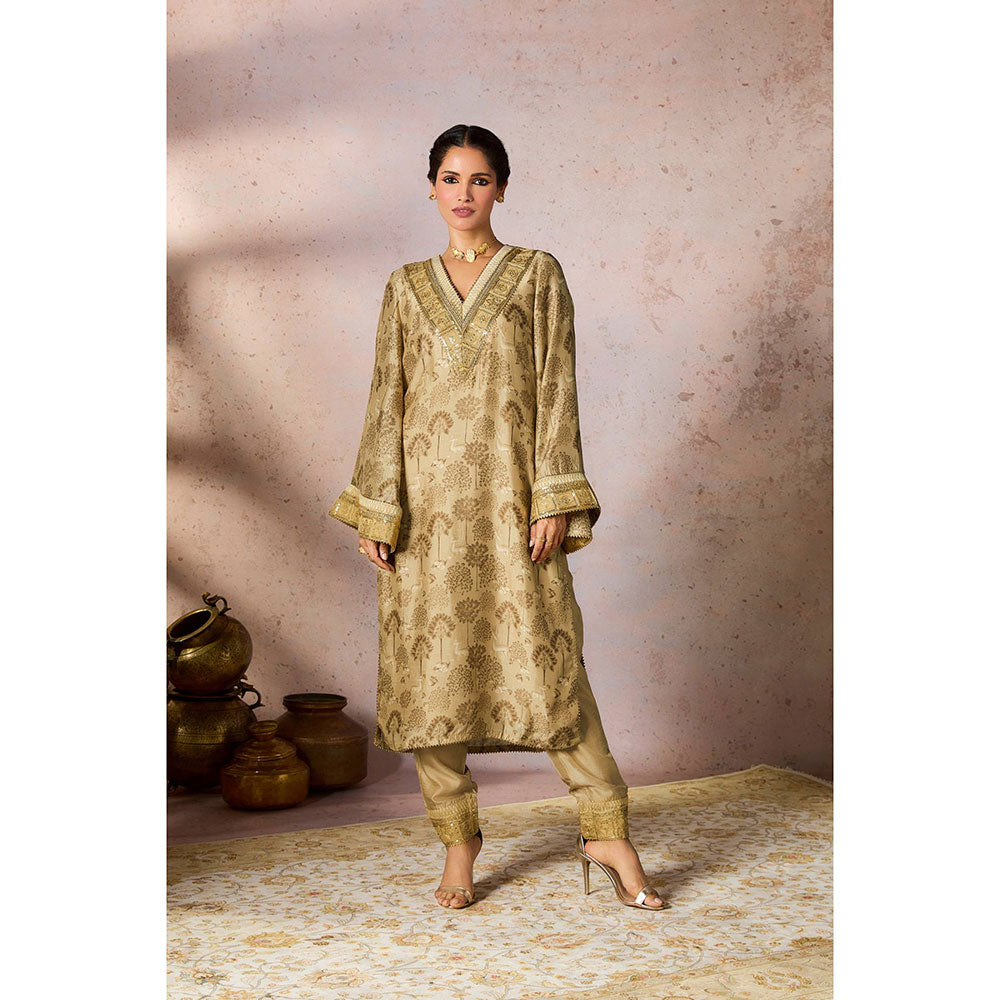 Masaba Beige Midnight Maze Kurta with Pant (Set of 2)