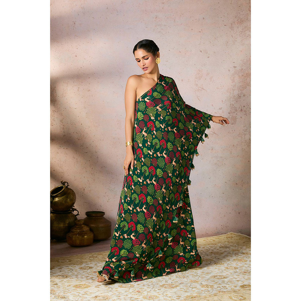 Masaba Green Midnight Maze Kaftan Dress
