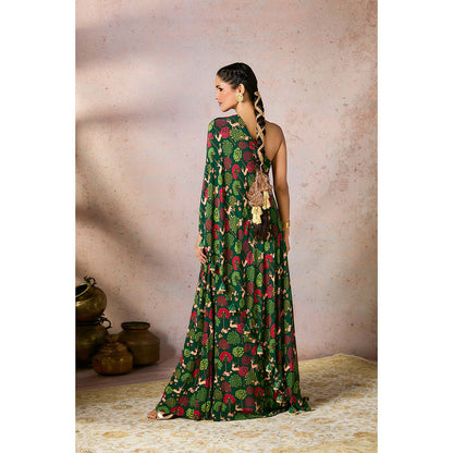 Masaba Green Midnight Maze Kaftan Dress