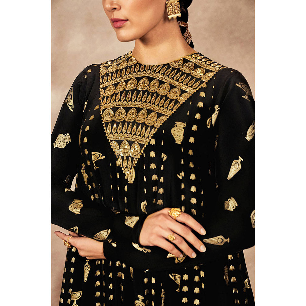 Masaba Black Anarkali with Pant (Set of 2)