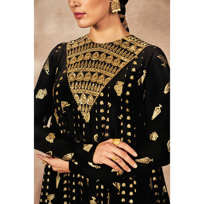 Masaba Black Anarkali with Pant (Set of 2)