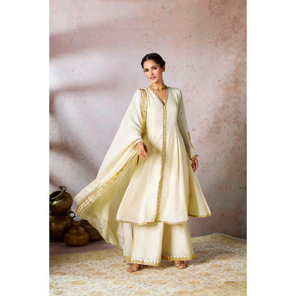 Masaba Ivory Whispering Kurta with Palazzo and Dupatta (Set of 3)