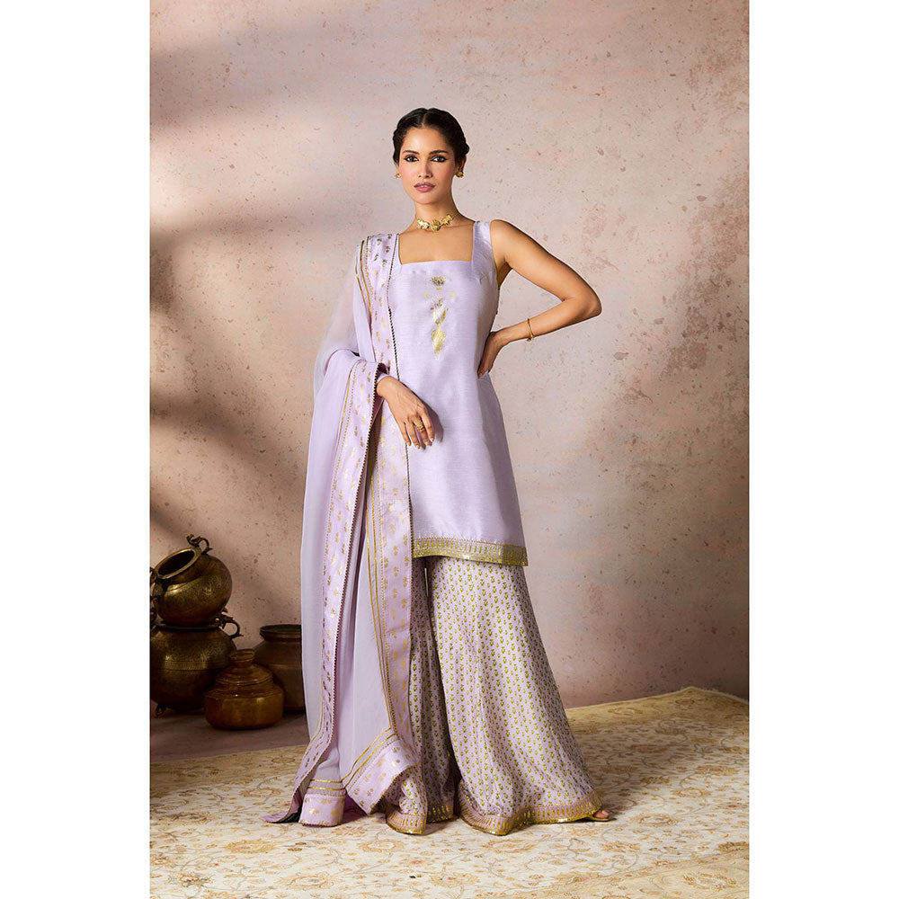 Masaba Lavender Pixie Dust Sharara with Kurta and Dupatta (Set of 3)