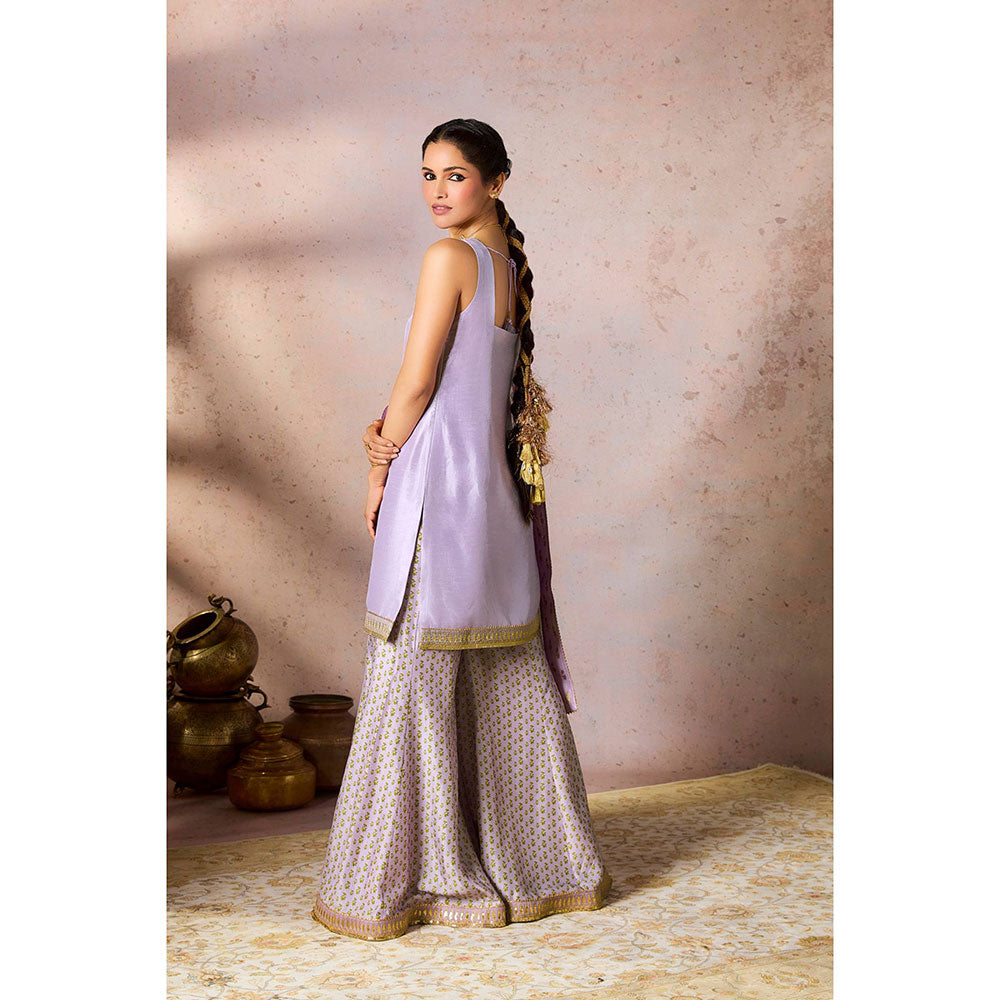 Masaba Lavender Pixie Dust Sharara with Kurta and Dupatta (Set of 3)
