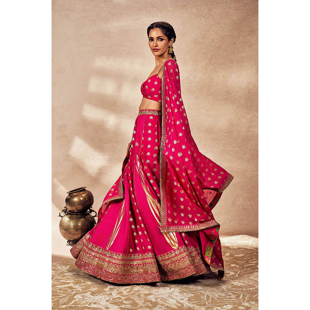Masaba Pink Lehenga with Blouse and Dupatta (Set of 3)