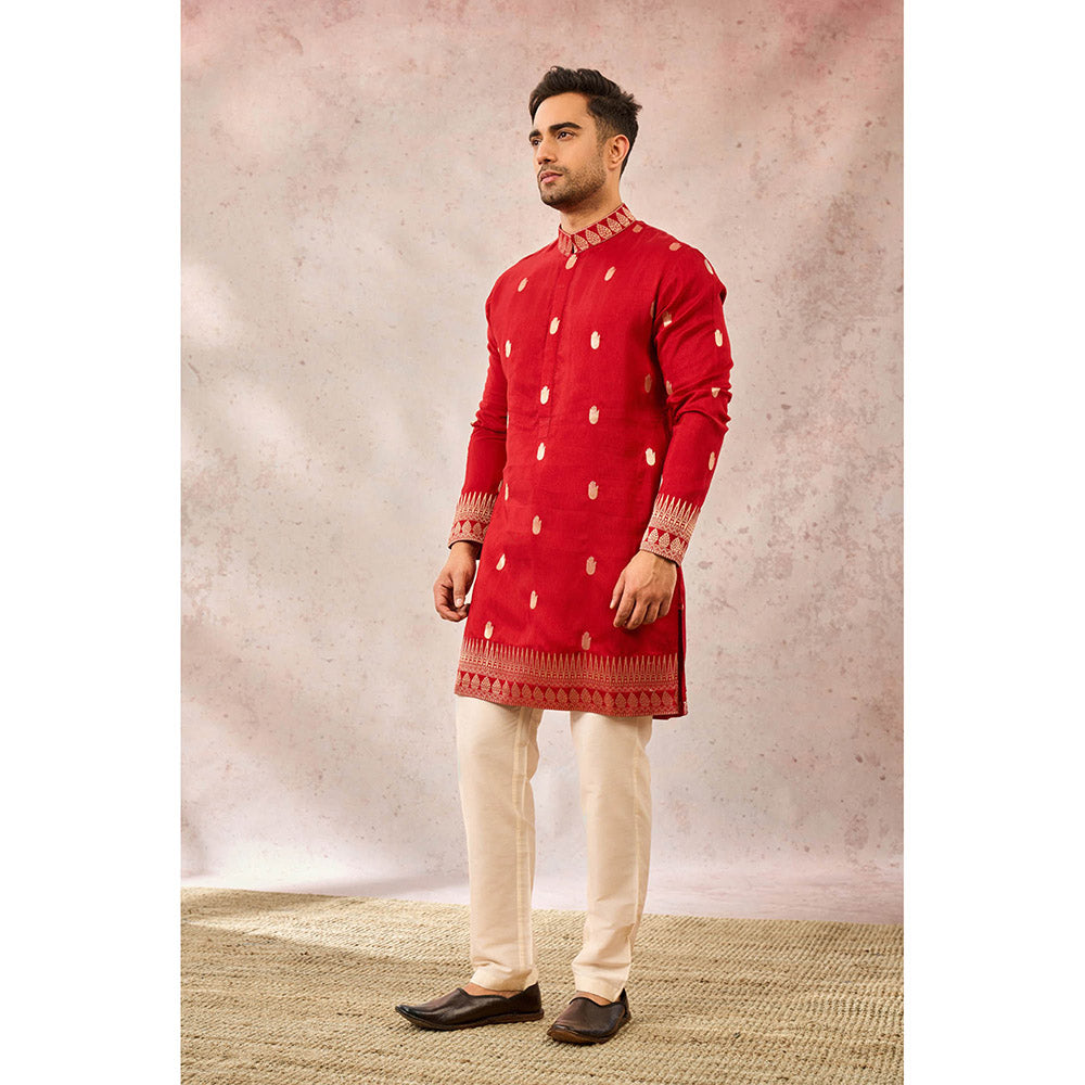 Masaba Red Haaath Phool Kurta