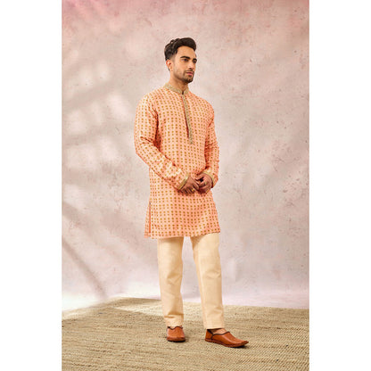 Masaba Peach The Agra Petha Kurta