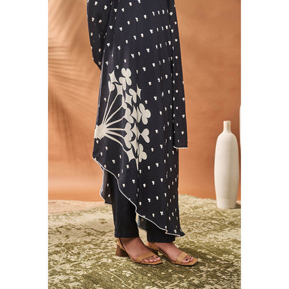 Masaba Black Kurta with Pant (Set of 2)