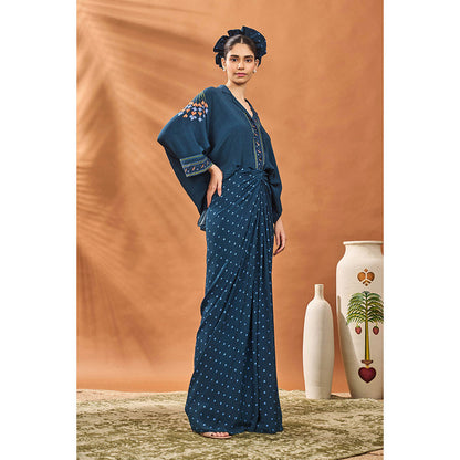 Masaba Blue Shirt with Skirt (Set of 2)