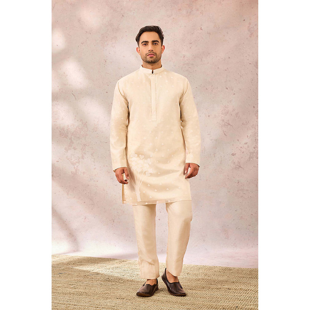 Masaba Beige Spade Blossom Kurta with Pant (Set of 2)