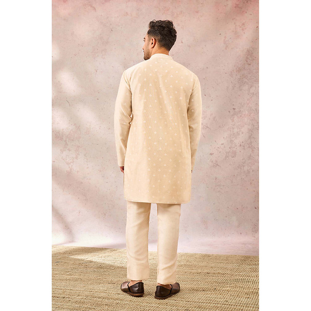 Masaba Beige Spade Blossom Kurta with Pant (Set of 2)