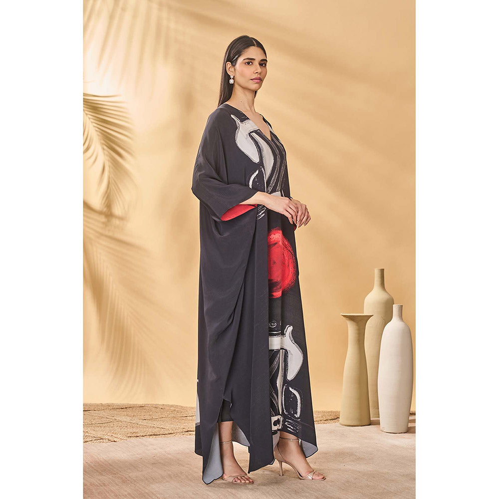 Masaba Black Dark Noise Kaftan