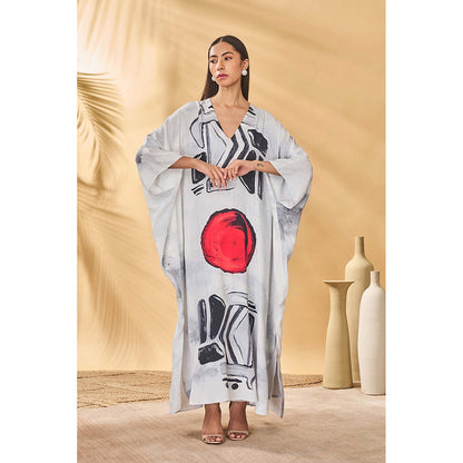 Masaba White Noise Kaftan