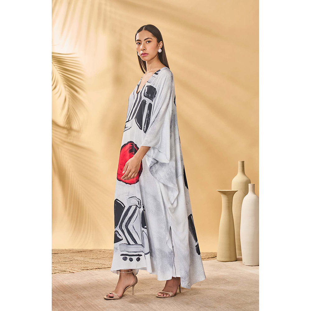 Masaba White Noise Kaftan