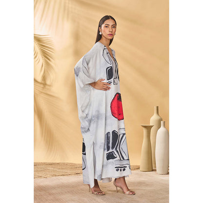 Masaba White Noise Kaftan
