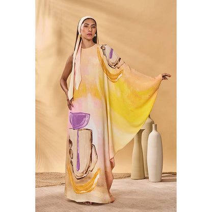 Masaba Beige Glazing Symphony Maxi Dress
