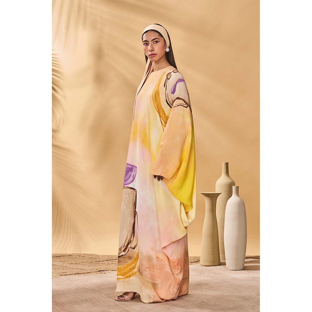 Masaba Beige Glazing Symphony Maxi Dress