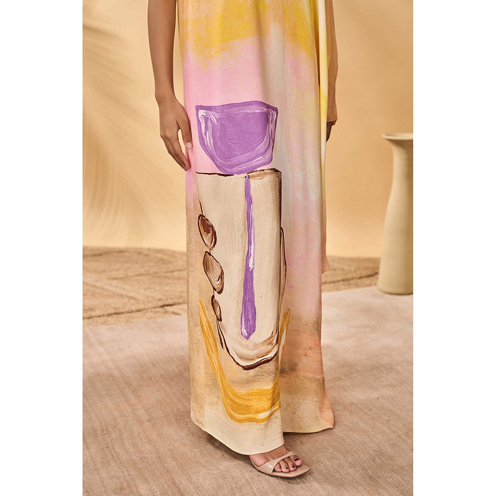 Masaba Beige Glazing Symphony Maxi Dress