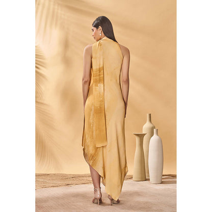Masaba Mustard Earthen Echo's Maxi Dress