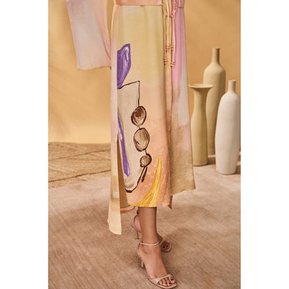 Masaba Multicolour Glazing Symphony Shirt Dress