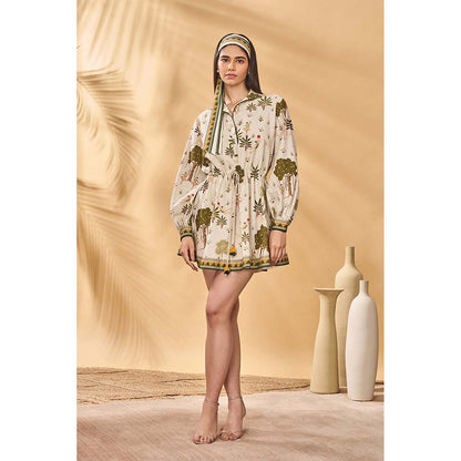 Masaba Green Kora Miniature Dreams Mini Dress