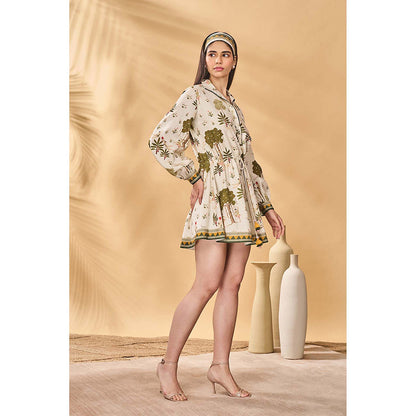 Masaba Green Kora Miniature Dreams Mini Dress