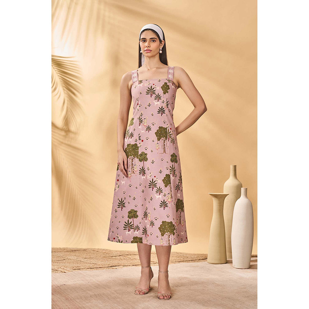 Masaba Pink Pirouette Picnic Midi Dress