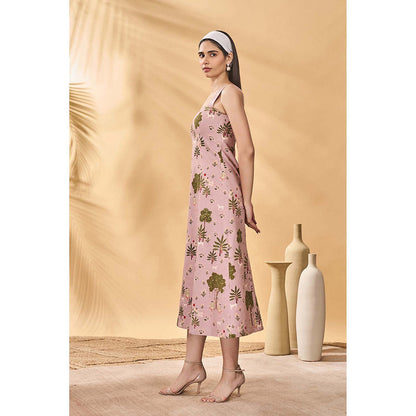 Masaba Pink Pirouette Picnic Midi Dress