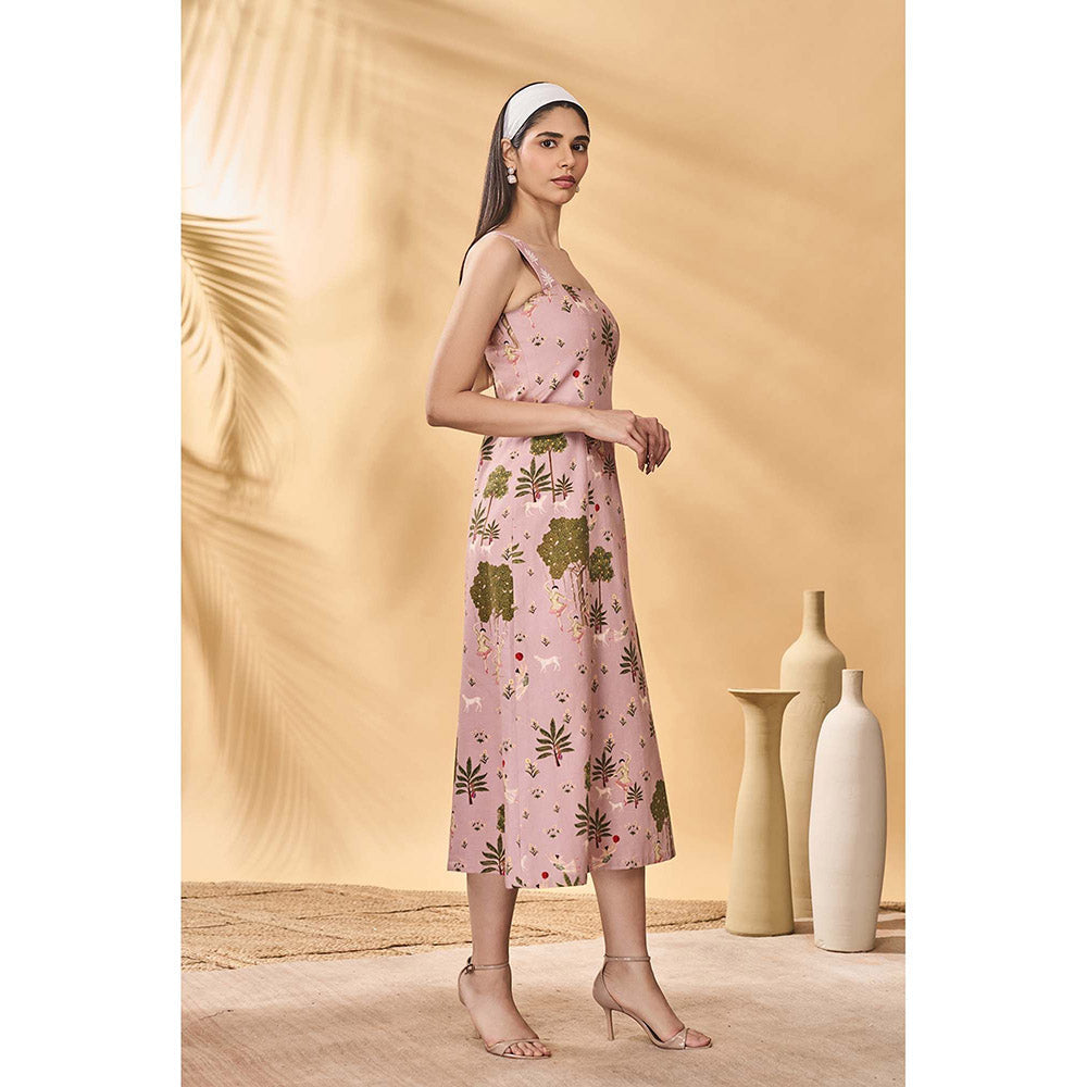 Masaba Pink Pirouette Picnic Midi Dress
