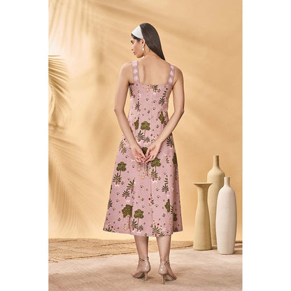 Masaba Pink Pirouette Picnic Midi Dress