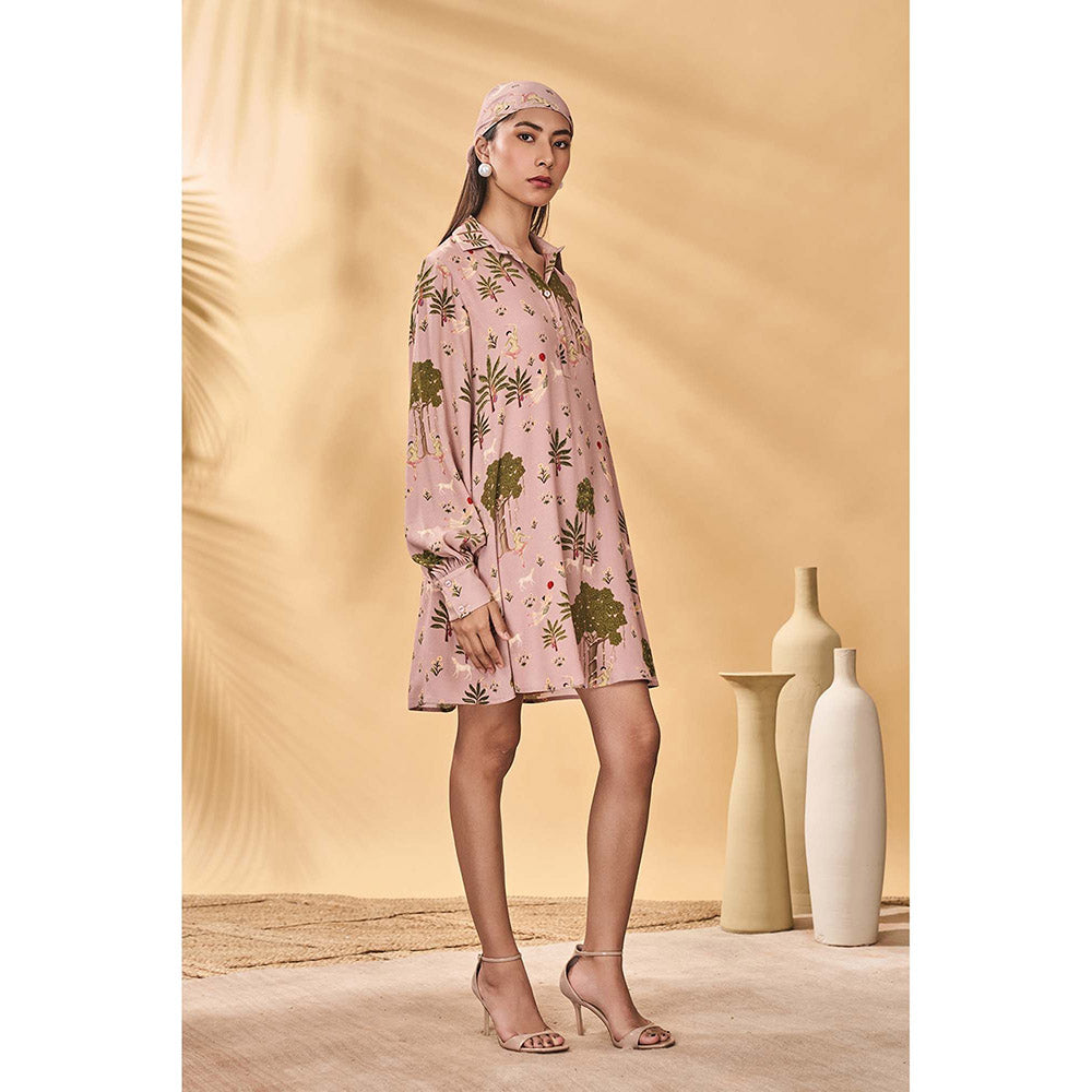 Masaba Pink Pirouette Picnic Mini Dress