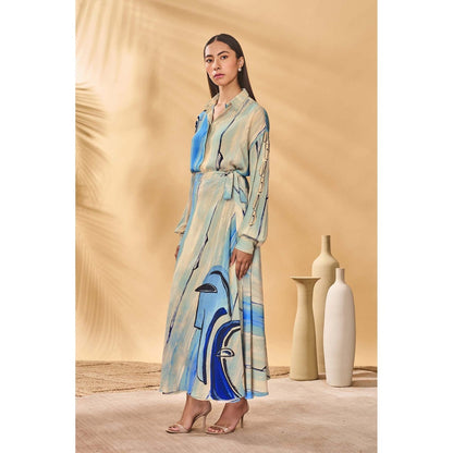 Masaba Beige Midnight Faces Shirt