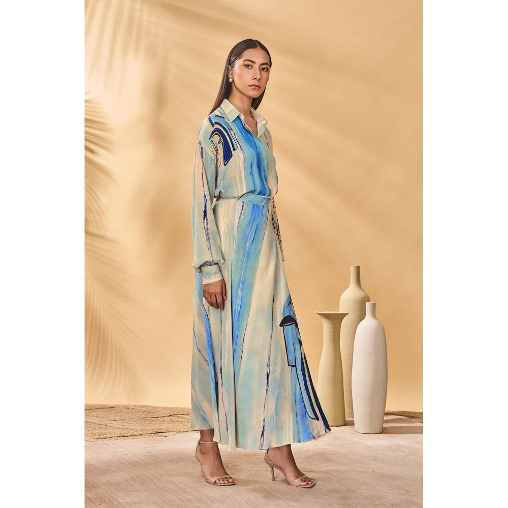 Masaba Beige Midnight Faces Shirt