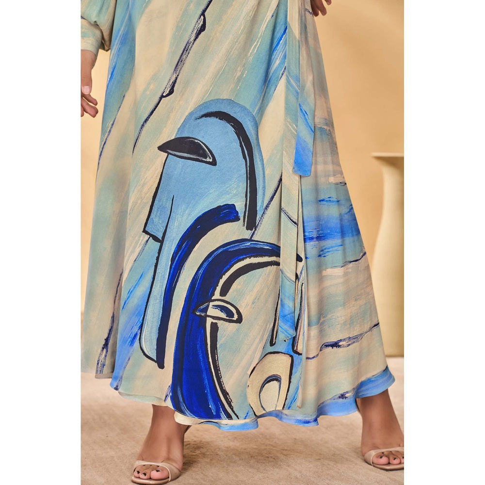 Masaba Beige Midnight Faces Skirt