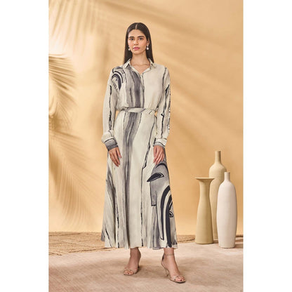 Masaba Beige Moonlit Faces Shirt