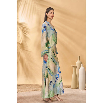 Masaba Multicolour Whirl Wind Trumpet Skirt