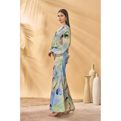 Masaba Multicolour Whirl Wind Trumpet Coord (Set of 2)