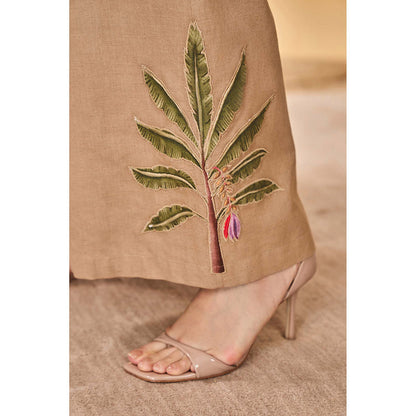 Masaba Beige Trellis Palm Coord (Set of 2)