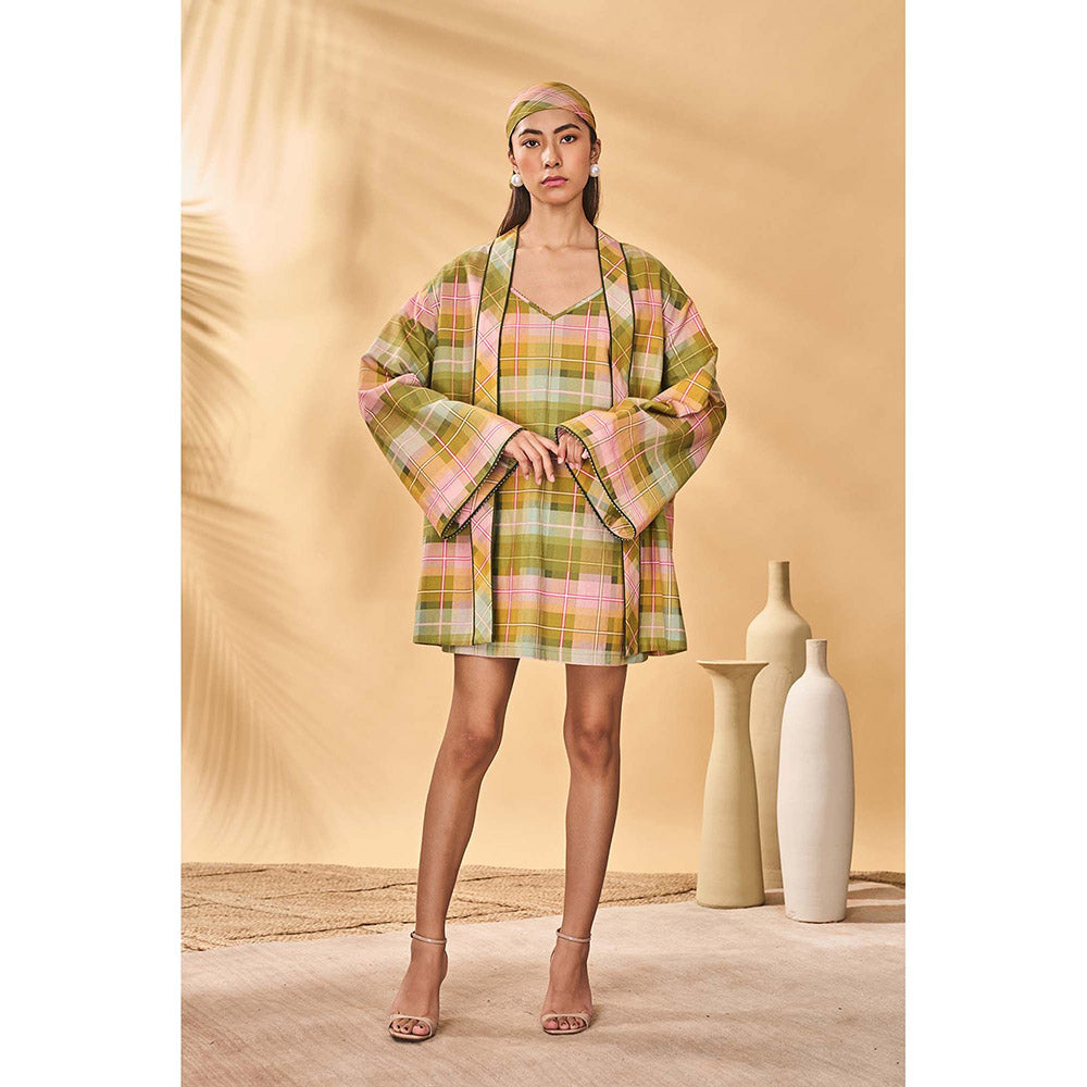 Masaba Multicolour Holiday Home Pina Colada Checkered Jacket