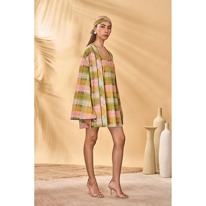 Masaba Multicolour Holiday Home Pina Colada Checkered Jacket