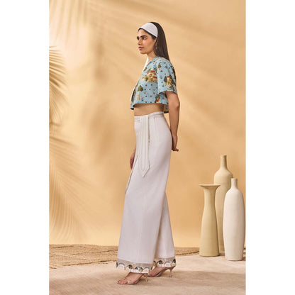Masaba Blue Miniature Dreams Crop Top