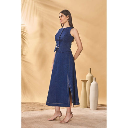 Masaba Blue Denim Skirt