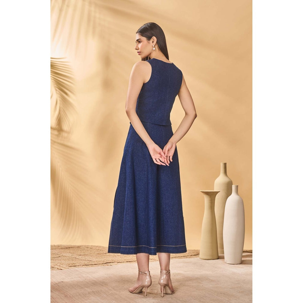 Masaba Blue Denim Skirt