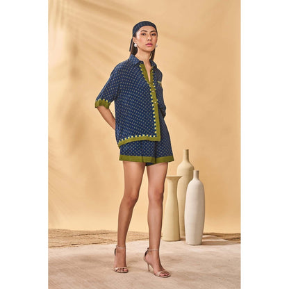 Masaba Blue Midnight Holiday Home Shirt